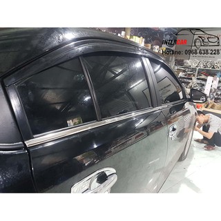 NẸP CHÂN KÍNH INOX FORTUNER 2008 2009 2010 2012 2015 VIỀN CHÂN KÍNH CỬA XE Ô TÔ