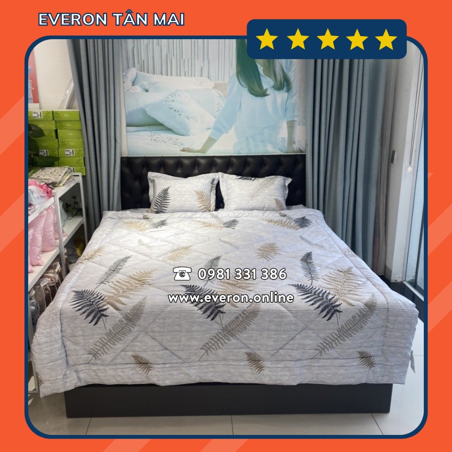 Bộ Ga Gối Everon SR09 Chất Liệu Poly Chính Hãng