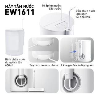 EW1611W451 - Máy Tăm Nước Cầm Tay Panasonic Công Nghệ Siêu  m EW1611W451- Hàng chính hãng - Smart House