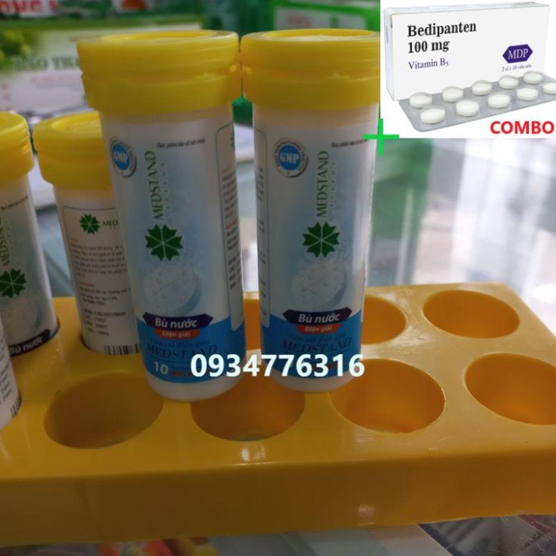 Combo Bedipanten 100mg +  Viên sủi bù điện giải (Tuýp 10 viên) oresol mestad