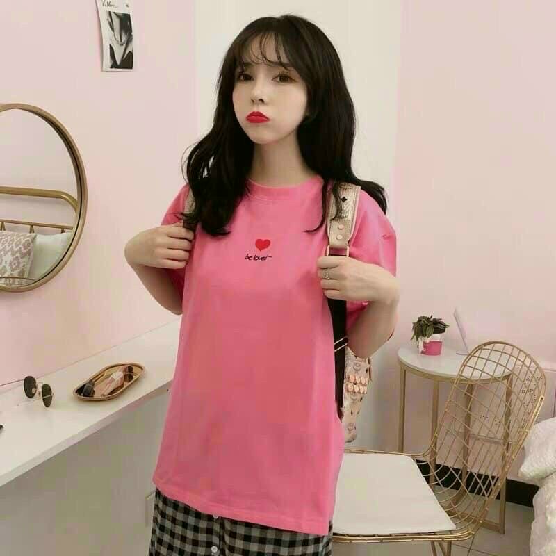 Áo thun tay lỡ nữ - freesize dưới 57kg SNT001