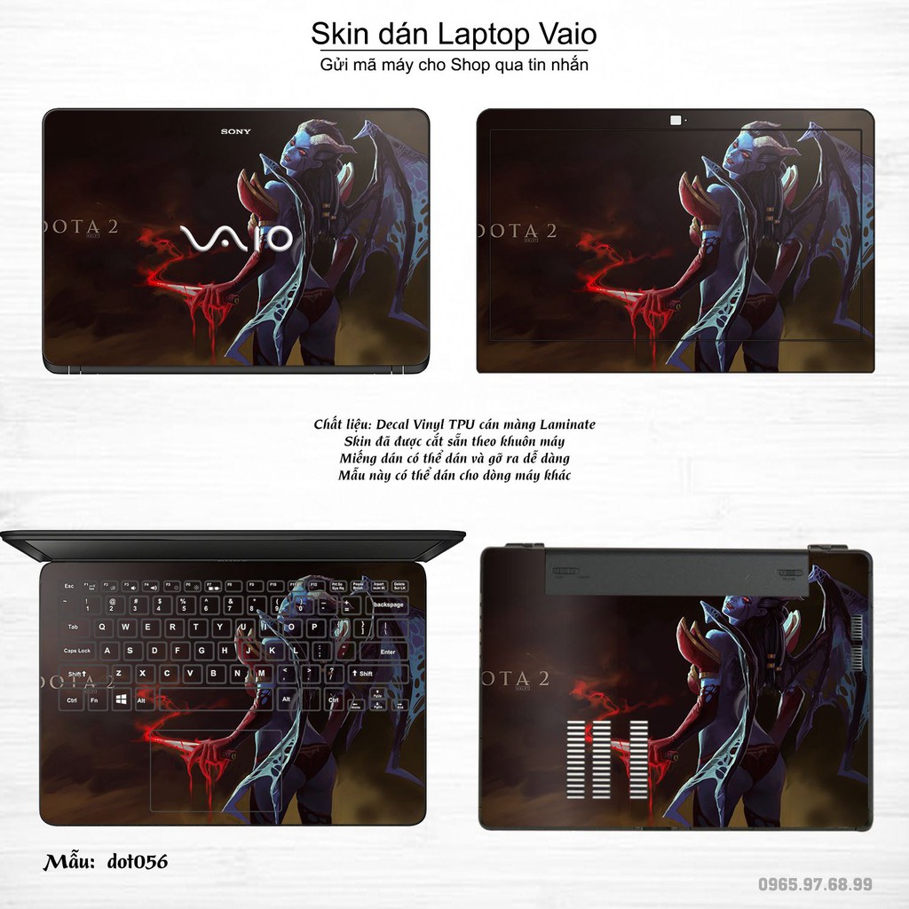 Skin dán Laptop Sony Vaio in hình Dota 2 _nhiều mẫu 10 (inbox mã máy cho Shop)