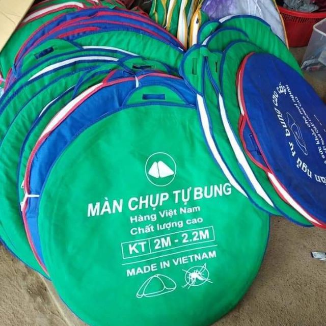 Mùng chụp tự bung hàng việt nam - Mùng gập cho mọi nhà