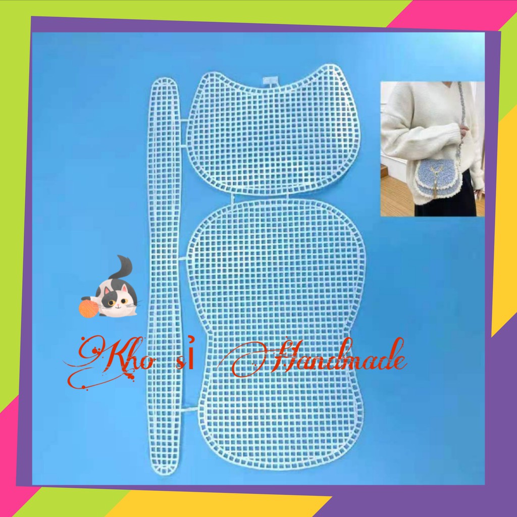Canvas Cắt Sẵn Hình Yên Ngựa - Phụ kiện làm túi Handmade