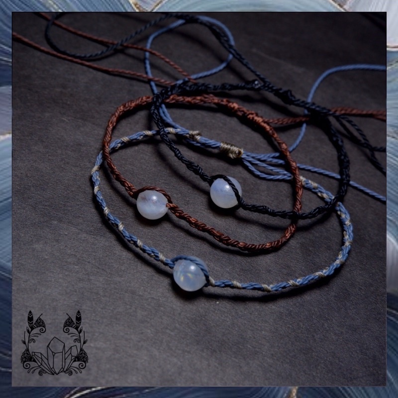 LIGHT GRAY -  vòng tay handmade, thanh tẩy, thắt dây