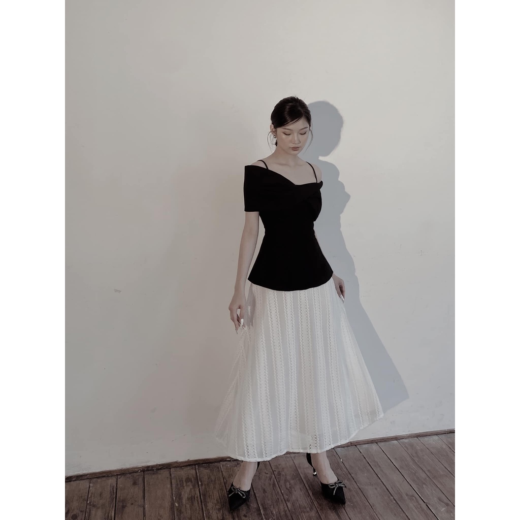 IRENE TOP ĐEN - ÁO NƠ by Cherine.vn