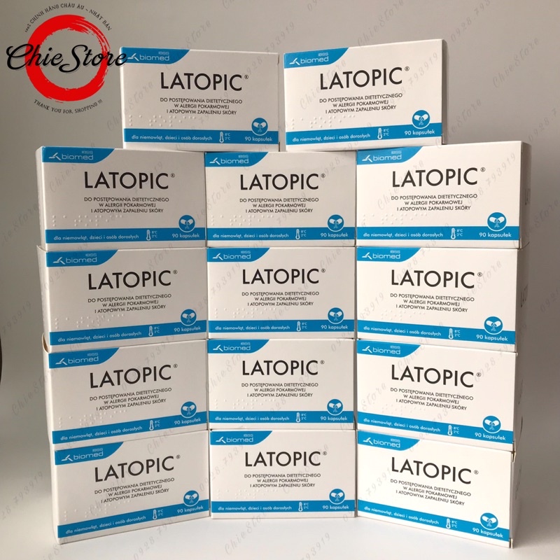 [GIÁ SIÊU TỐT] Men LATOPIC Probiotics cho bé từ 1 ngày tuổi (Hộp 30/90v)