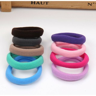 SET 5 CÁI BUỘC TÓC BASIC CHUN CO GIÃN TRƠN NHIỀU MÀU LỰA CHỌN | VUDEO THẬT | SHOP BEECOW
