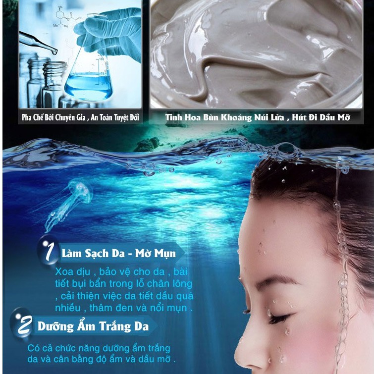 YiYan Kem Chiết Xuất Bùn Khoáng Biển Làm Trắng Da Toàn Thân Chăm Sóc Da Body Dưỡng Ẩm 150g