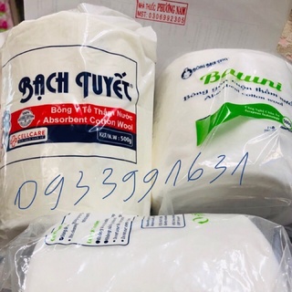 Bông cuộn BẠCH TUYẾT( Bông y tế & công nghiệp) 0,5kg