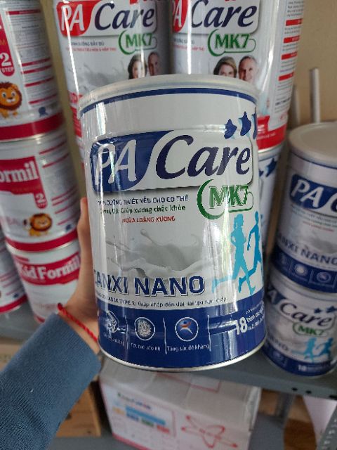 Sữa bột PACare 900g sure và canxi nano