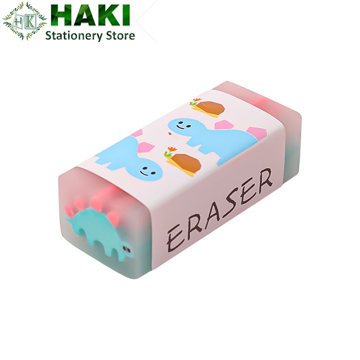 Tẩy bút chì HAKI, gôm tẩy mềm 2B hình hoa quả trong suốt có hương thơm T04