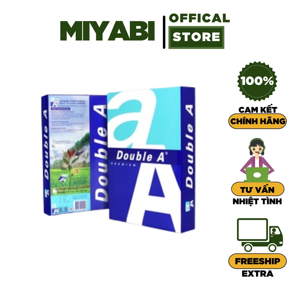 Giấy A4 Double A 80gsm 550 tờ/500 tờ