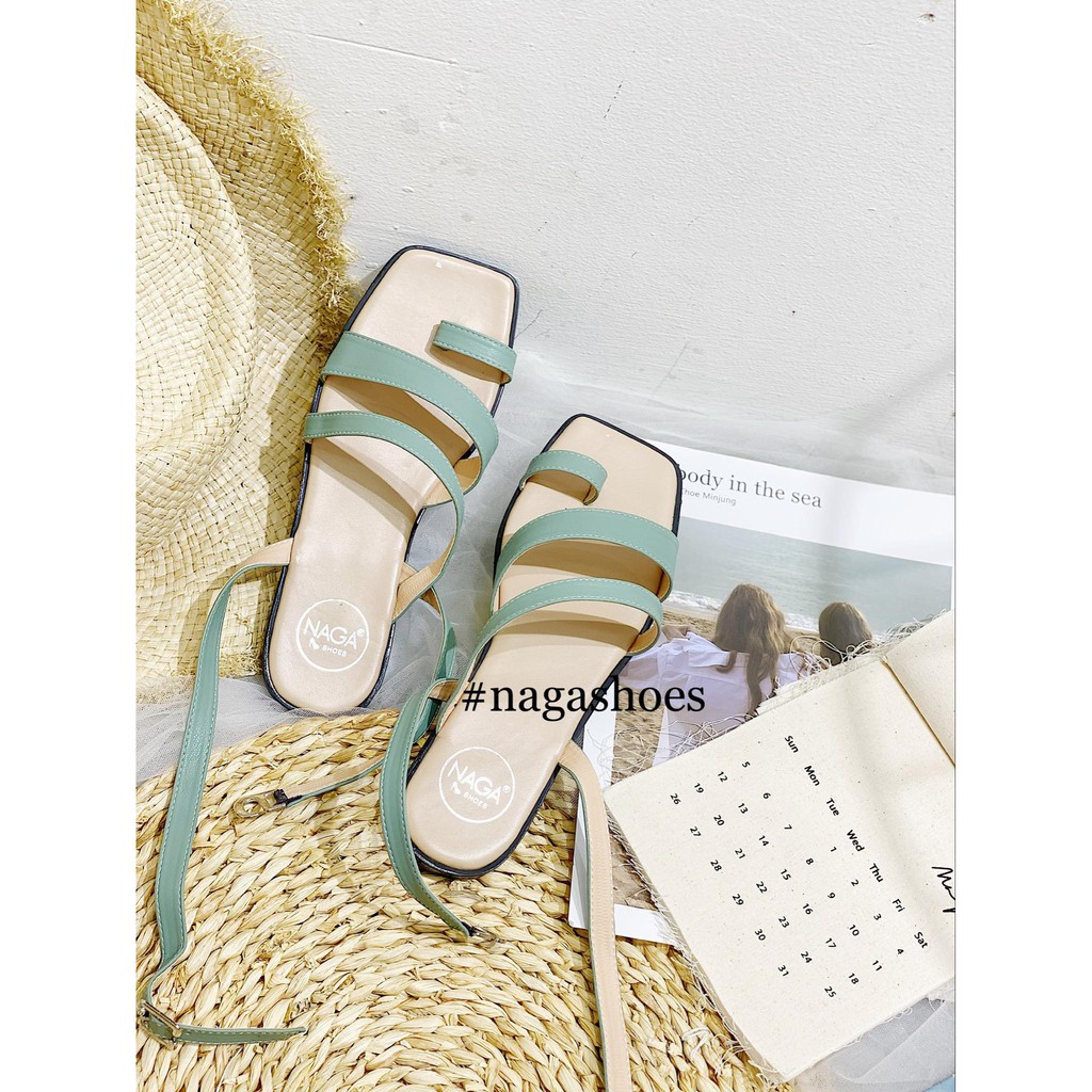 GIÀY SANDAL NAGASHOES QUAI CHÉO XỎ NGÓN NAS187