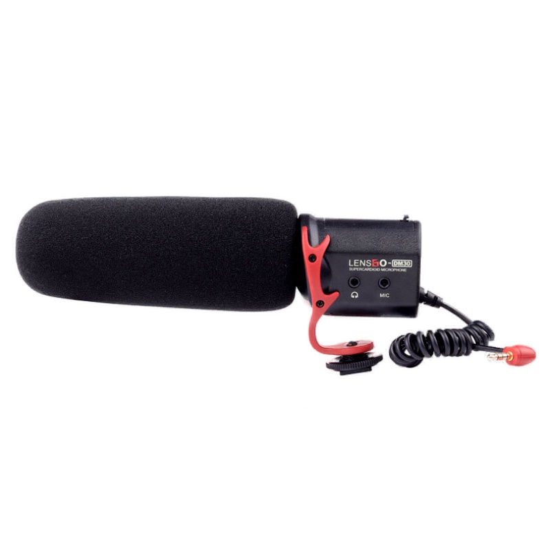 [Mã ELHACE giảm 4% đơn 300K] Microphone Shotgun Hướng Thu Super- Cardioid Cho Máy Ảnh Lensgo LYM-DM30