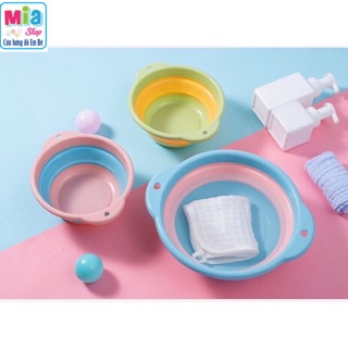 Thau gấp gọn rửa mặt em bé và mẹ!!!