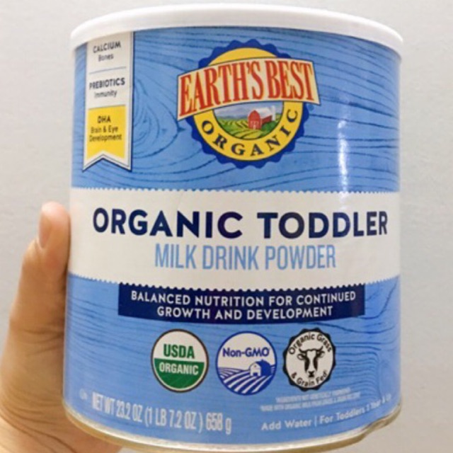 Sữa Earth’s Best Toddler Organic 658g