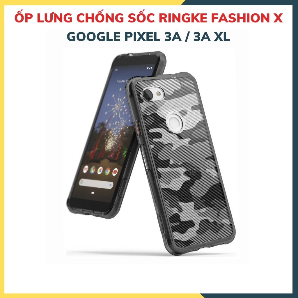 Ốp lưng pixel 3a, pixel 3a xl ringke chống sốc bảo vệ camera chính hãng hàn quốc phụ kiện điện thoại linh huỳnh