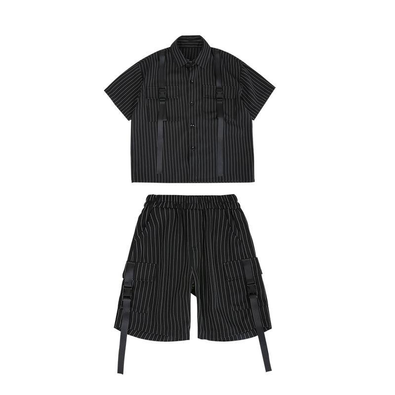 Set Áo Sơ Mi Tay Ngắn Và Quần Short Thời Trang Mùa Hè Cho Bé Trai