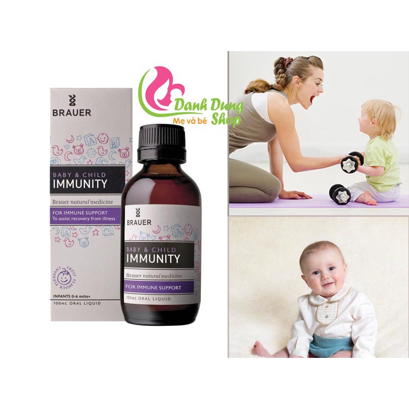 [Chính hãng]Siro tăng đề kháng Brauer Baby & child Immunity Support - Úc