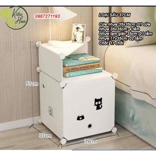 KỆ ĐẦU GIƯỜNG MINI SÂU 37CM (nhiều màu sắc và hình dáng lựa chọn) (Kiều Hoa Store)