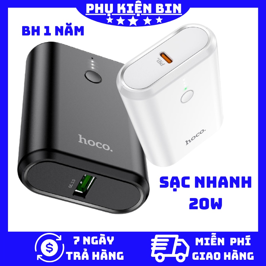 Sạc dự phòng 20W Hoco Q3 10000 mAh, Tích Hợp Sạc Nhanh PD+ QC3.0 - Bảo Hành 1 năm Chính Hãng