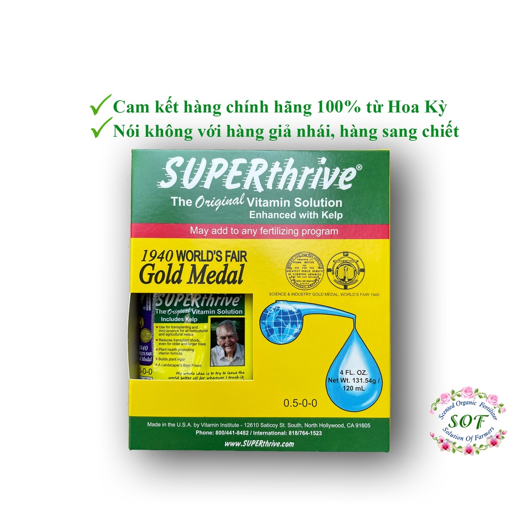 Superthrive 120ml - Hàng chính hãng nhập từ Hoa Kỳ