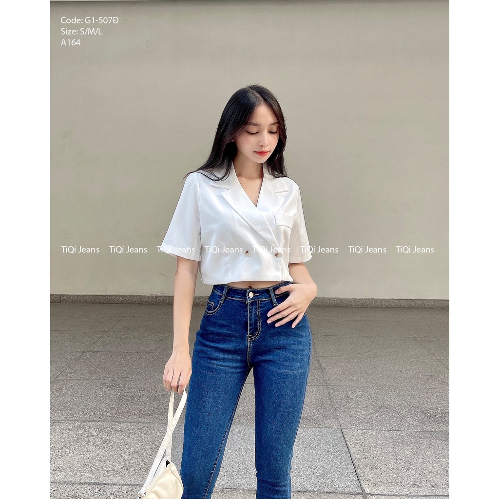 Áo khoác Blazer nữ tay ngắn dáng croptop phong cách trẻ trung ,nhiều màu TiQi Jeans A164 | BigBuy360 - bigbuy360.vn