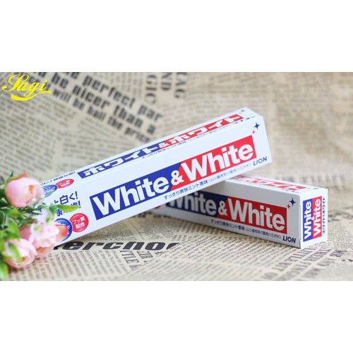Kem Đánh Răng White & White Lion 150g Của Nhật