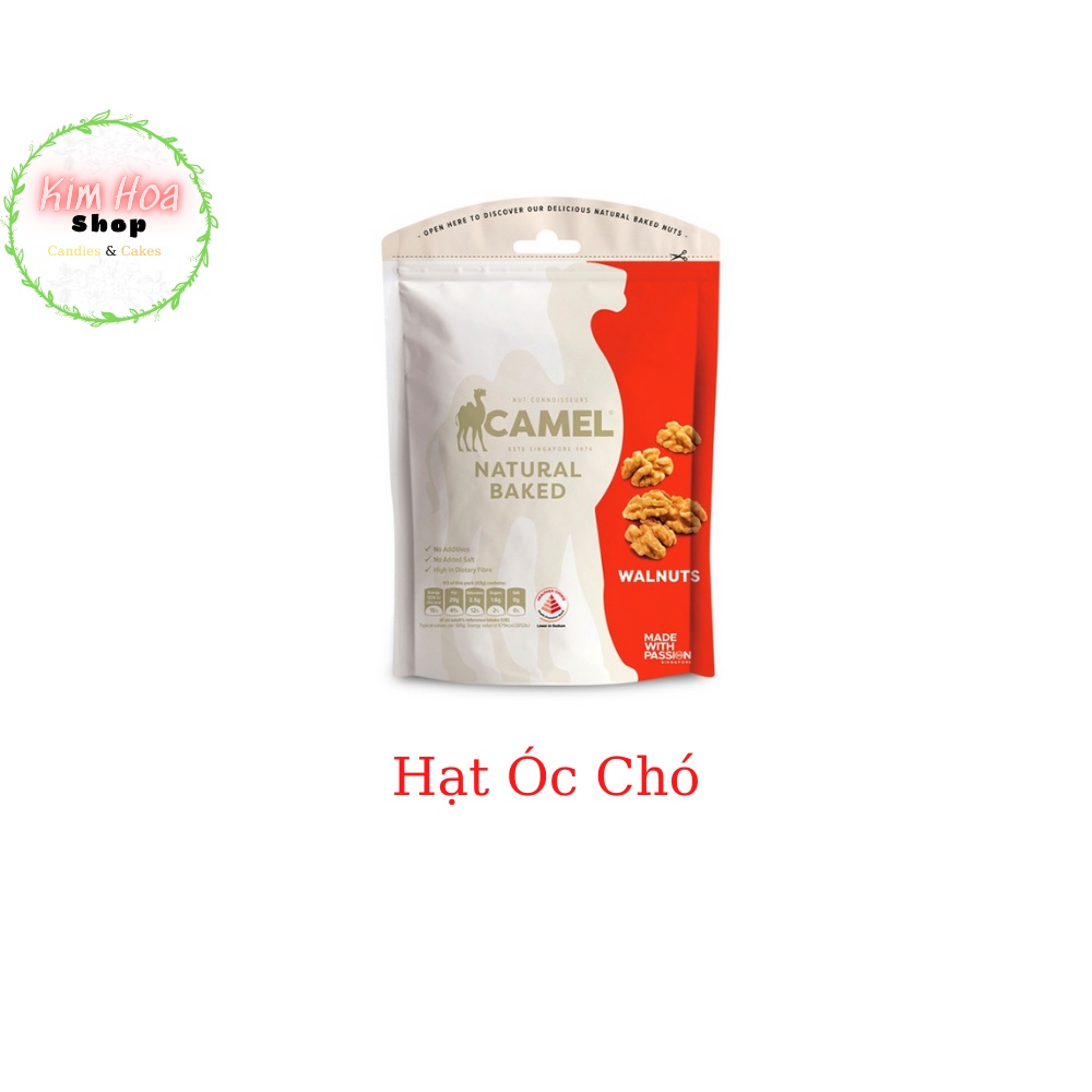 CAMEL NATURAL hạt sấy khô tự nhiên đã tách vỏ sẵn với 5 hương vị nguyên bản và mix hỗn hợp Hạnh Nhân & dẻ cười & mắc ca.