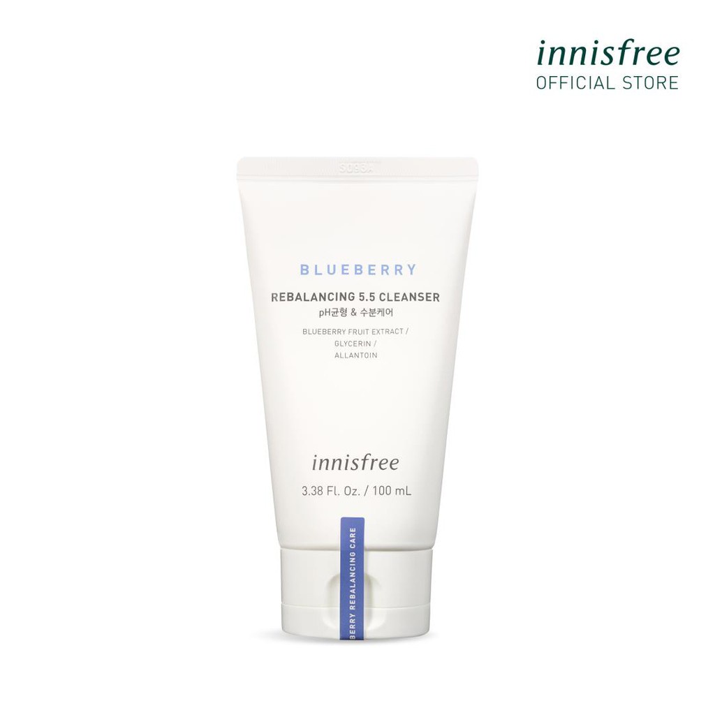 Sữa rửa mặt từ blueberry innisfree Blueberry Rebalancing 5.5 Cleanser 100ml