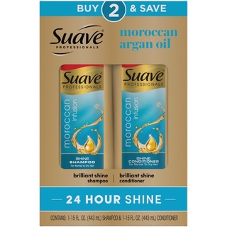Cặp gội xả Suave Moroccan 443ml*2 mới