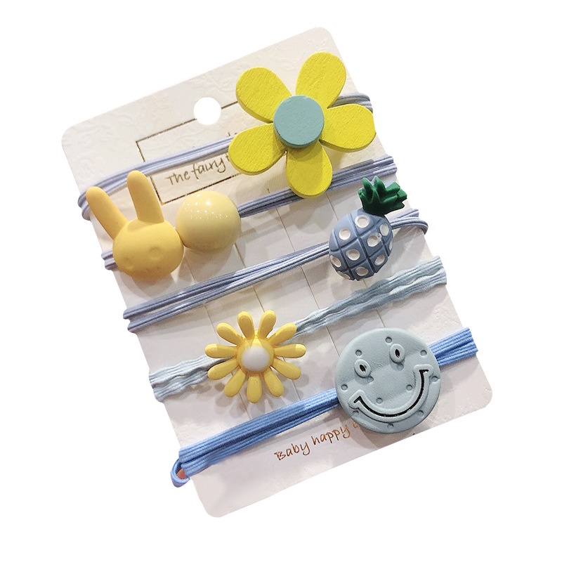 Dây Buộc Tóc Cao Su Phong Cách Hàn Quốc Đơn Giản Dễ Thương Cho Nữ