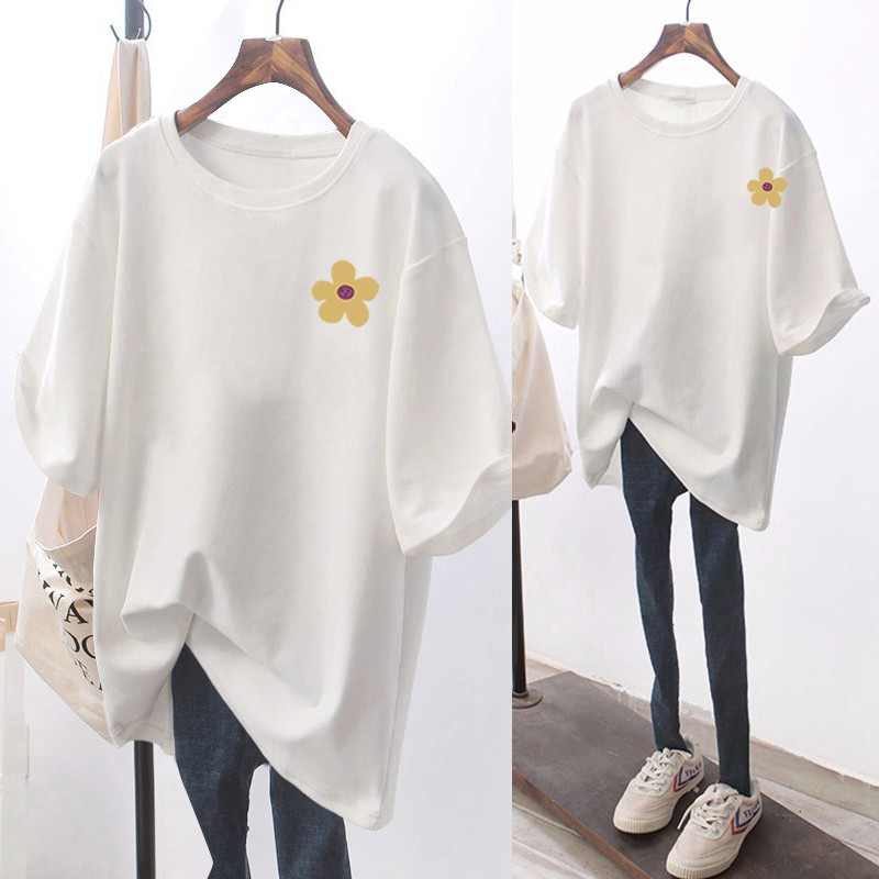 NRVP Áo Thun Nữ Tay Ngắn In Hình Chuột Mickey Trẻ Trung