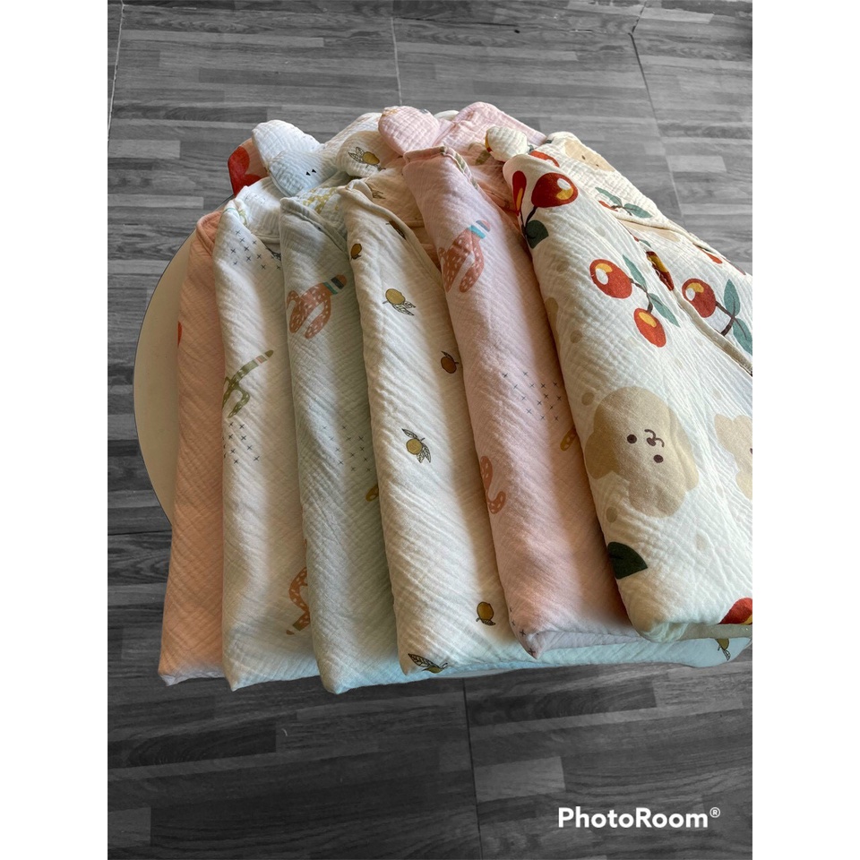 CHĂN Ủ TRẦN BÔNG MUSLIN TREE BABYBEE CAO CẤP - HÀNG VIỆT NAM CHẤT LƯỢNG CAO