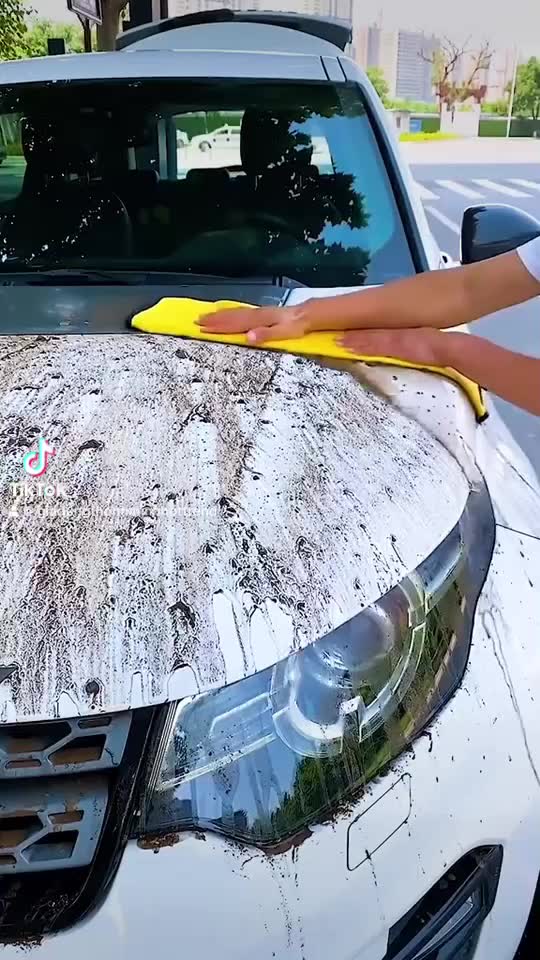 Khăn lau xe ô tô Khăn Lau Đa Năng Microfiber 2 Mặt Vàng - Xám Không Đổ Lông Chuyên Dụng | BigBuy360 - bigbuy360.vn