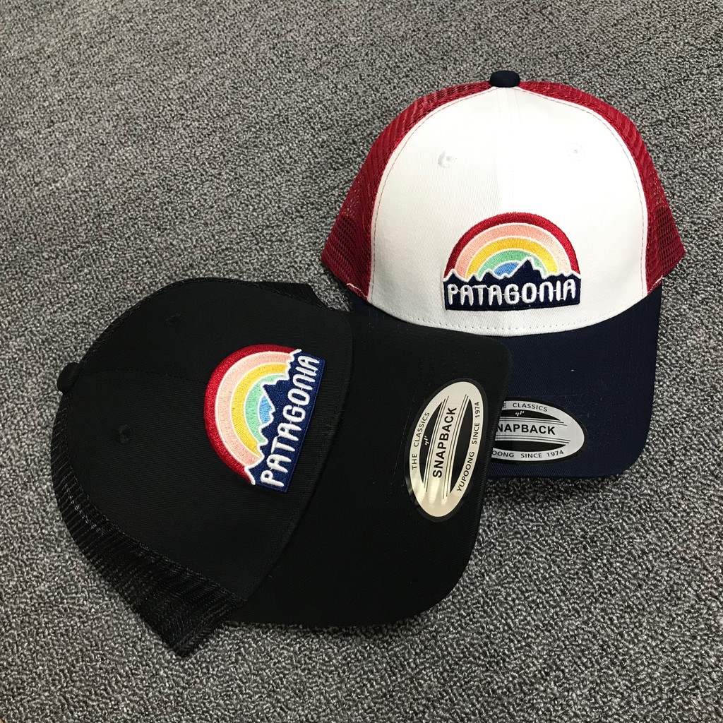 Patagonia Trucker Hat/Trad Cap Rainbow Bata Leisure Outdoor Sunscreen Truck Driver Baseball Cap