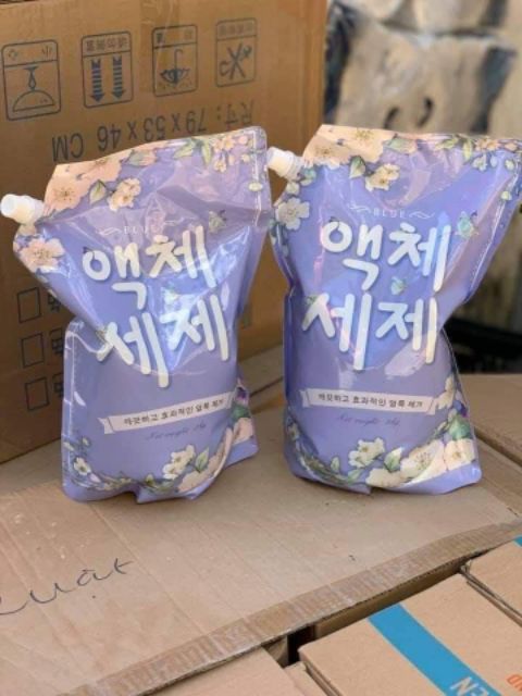 Nước giặt BLU Hàn Quốc, túi 2kg( hàng chuẩn)