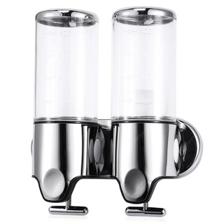 Hộp đựng xà phòng nước rửa tay treo tường đôi 500ml x 2 bình