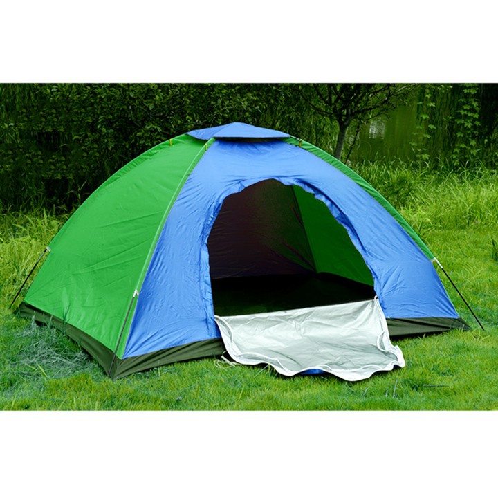 Lều phượt cắm trại dã ngoại du lịch picnic gia đình cao cấp 2 lớp chống thấm nước chống muỗi gấp gọn , lều 3 - 4 người