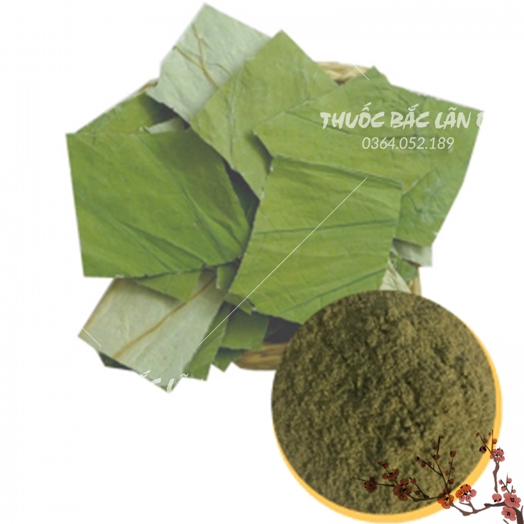 Bột lá sen nguyên chất 100g (Hỗ trợ giảm mỡ máu, kiểm soát cân nặng, an thần, stress)