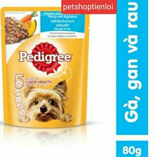 Pate chó pedigree 80g vị bò