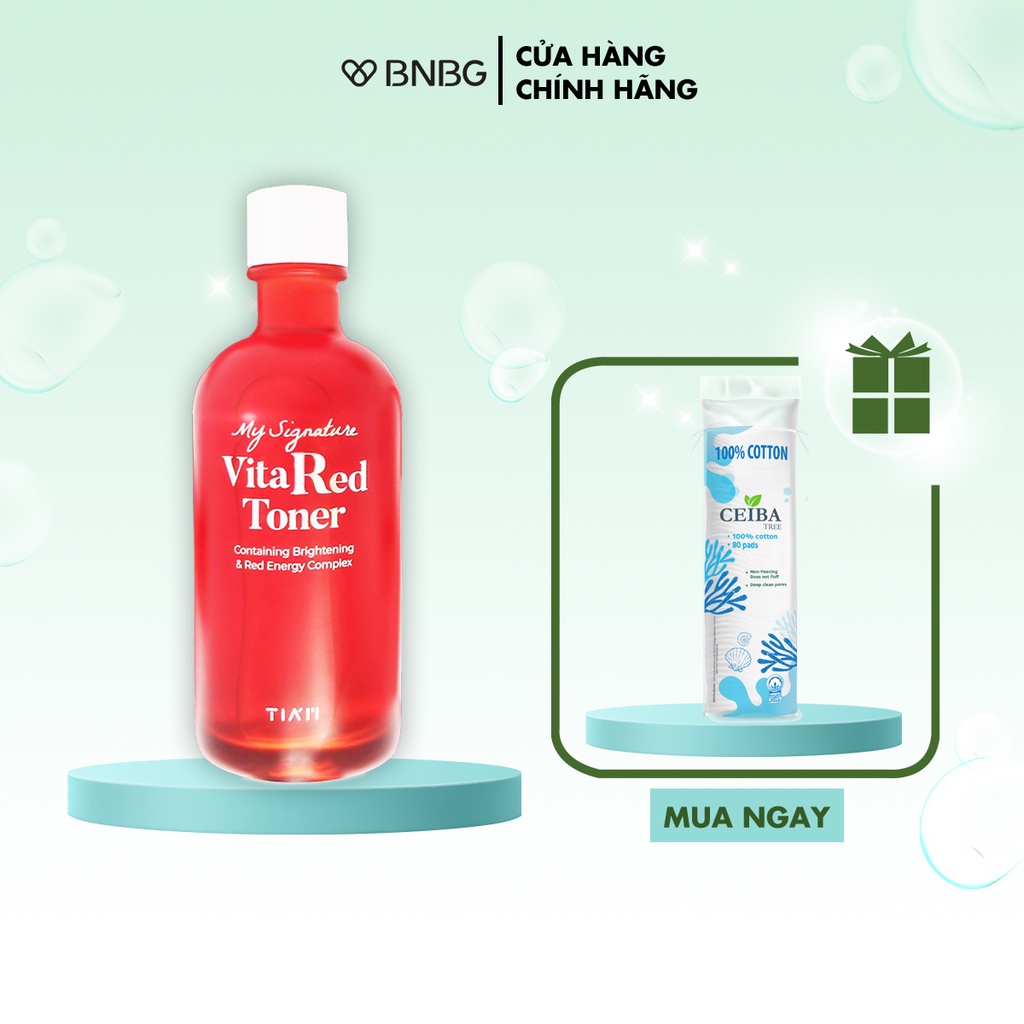 Nước Hoa Hồng Dưỡng Trắng, Se Khít Lỗ Chân Lông Tiam My Signature Vita Red Toner 130ml