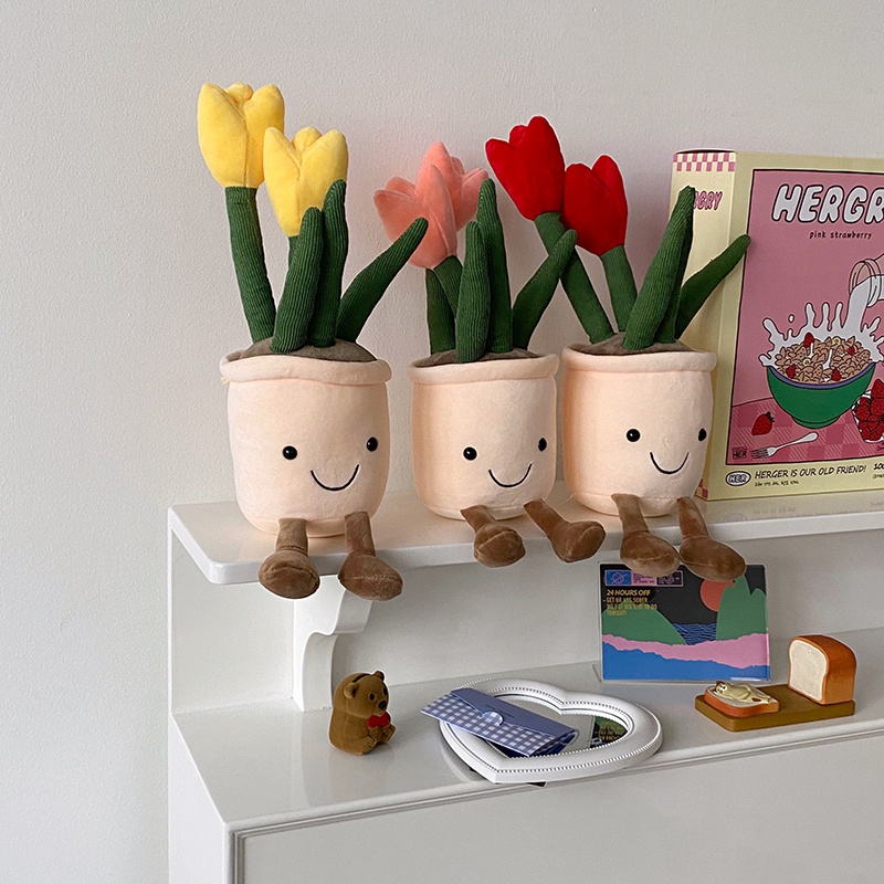Hoa Tulip Nhồi Bông Dễ Thương