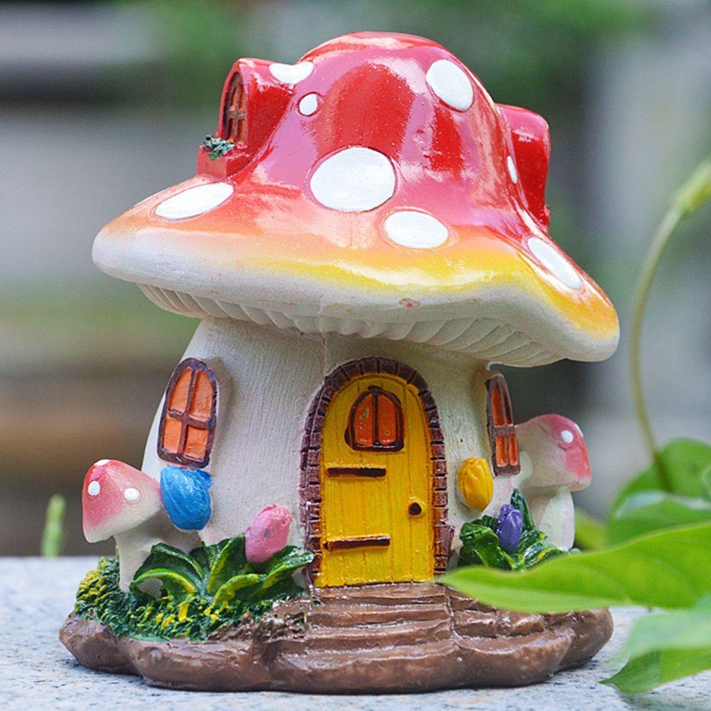 Mô Hình Ngôi Nhà Nấm Mini Bằng Nhựa Resin Dùng Trang Trí Tiểu Cảnh