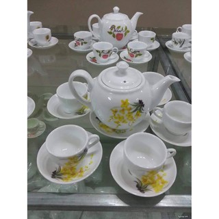 Bộ tách trà Bát Tràng 14 sản phẩm