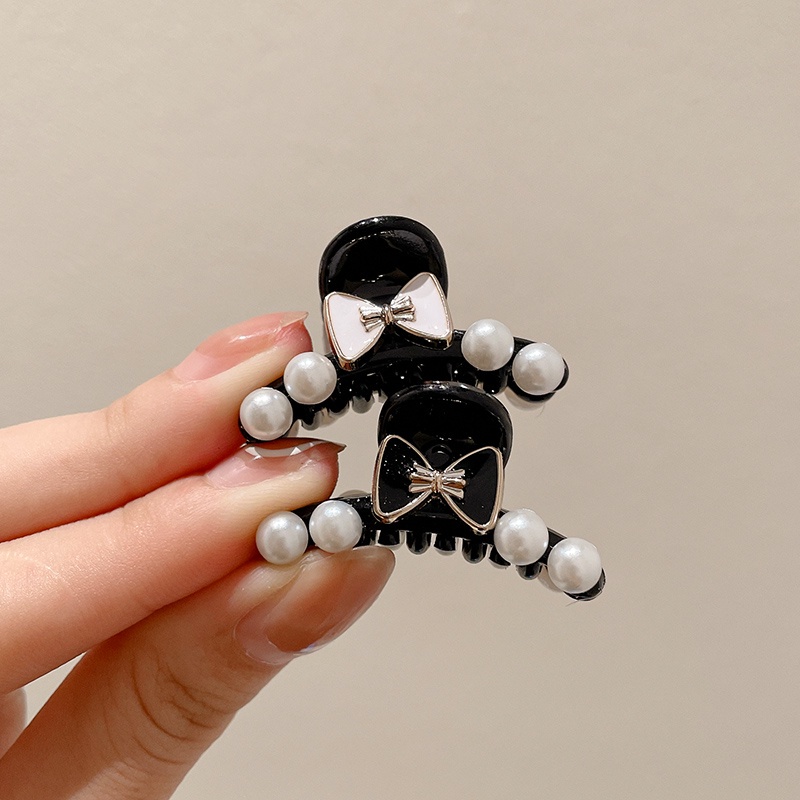 Kẹp Tóc Lưới Hình Nơ Đính Đá