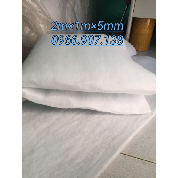 1 m2 Bông Lọc Nước Bể Cá, Hồ Cá, Hồ Thủy Sinh - Bông Gòn Lọc Nước Sinh Hoạt Loại 1 Dày 5mm