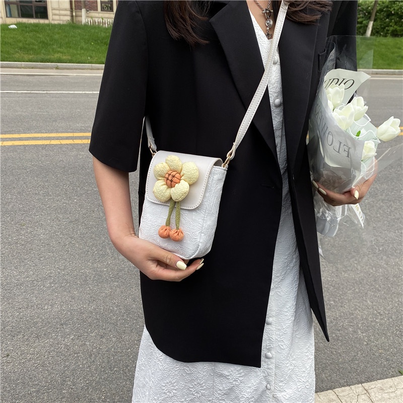Túi Đeo Chéo Hình Vuông Nhỏ In Họa Tiết Hoa Thời Trang Mùa Hè Dành Cho Nữ 2022
