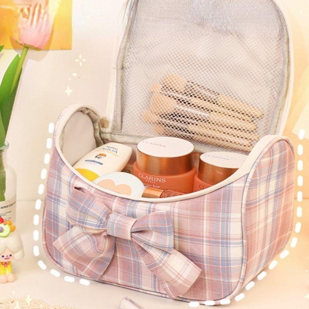 Túi Đựng Đồ Trang Điểm Sức Chứa Lớn Có Khóa Kéo Tiện Dụng